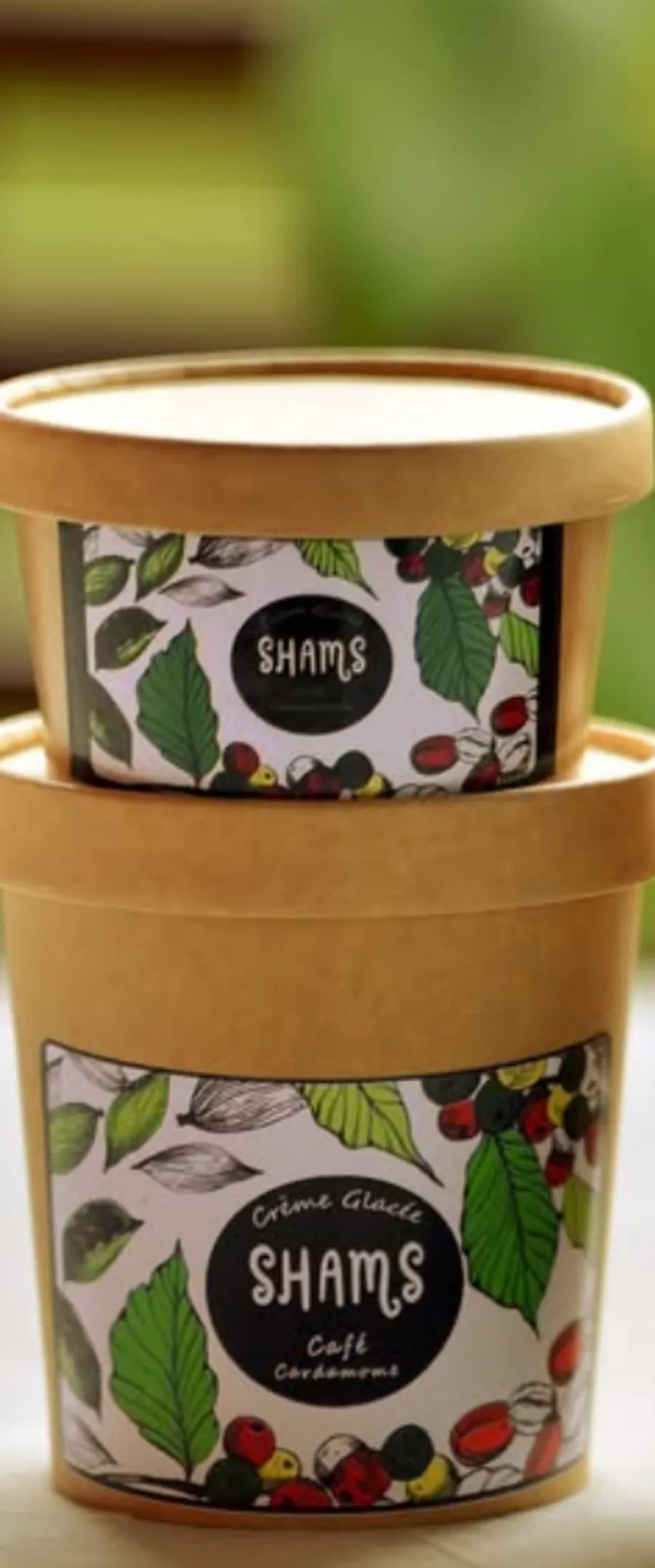 Pintes Café Cardamome — Shams, jardin
